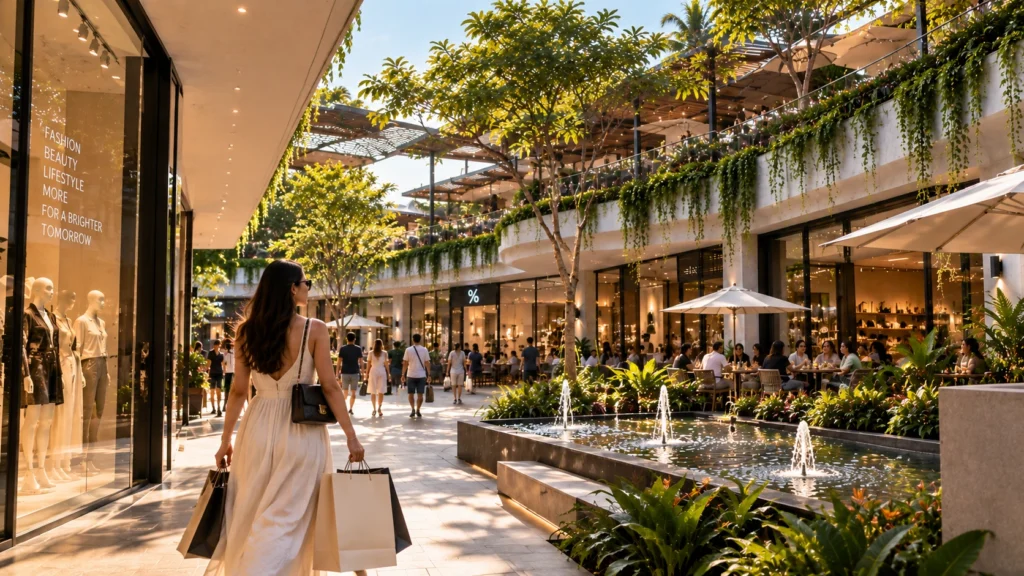 Modern retail experience in Bali
